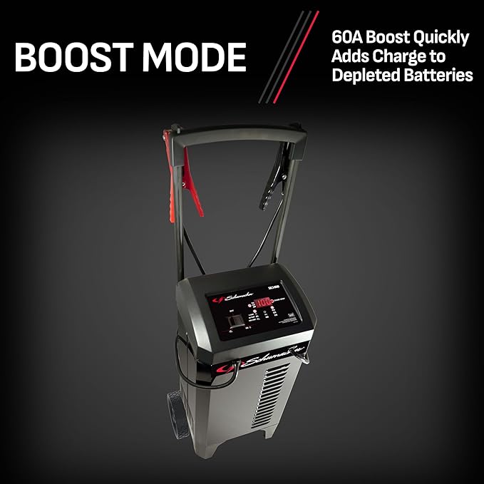 Schumacher Electric Wheeled Battery Charger and Engine Starter, Fully Automatic - Image 5
