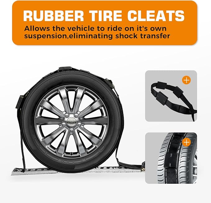 Kingfun Heavy Duty Car Tie Down Straps - Image 3