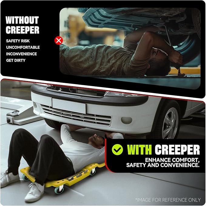 Auto Dynasty 40 Inches Mechanic Creeper, Automotive Garage Repair Low Profile - Image 6