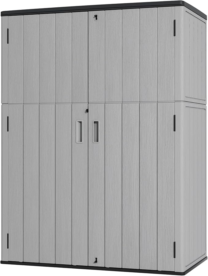 Plastic Outdoor Storage Cabinets, Vertical Sheds&Outdoor Storage by Mrosaa