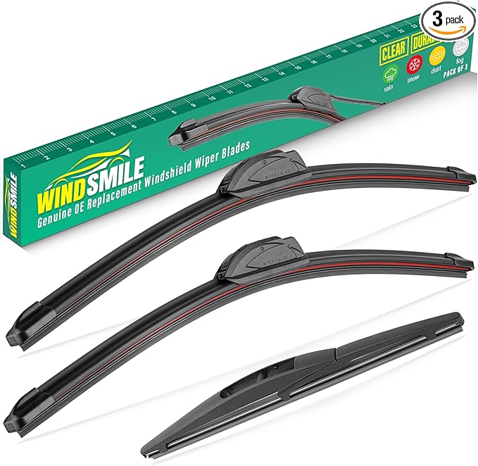 26" 15" 10" Windshield Wiper Blades Replacement by WINDSMILE