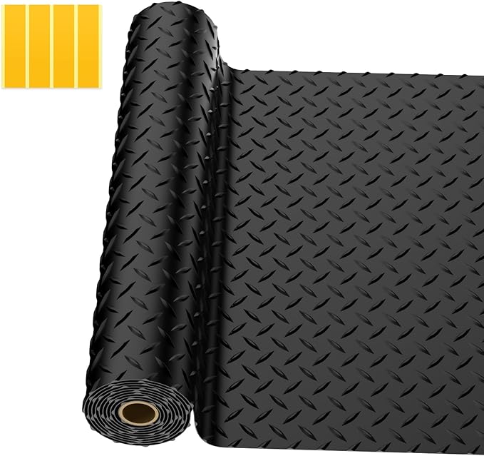 4x6 FT Garage Floor Mat, 2.8mm Thickened PVC Flooring Roll by Unknown