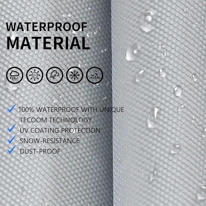Tecoom Hard Shell Car Cover Waterproof UV-Proof Windproof - Image 5