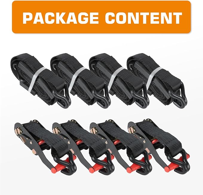 Kingfun Heavy Duty Car Tie Down Straps - Image 7