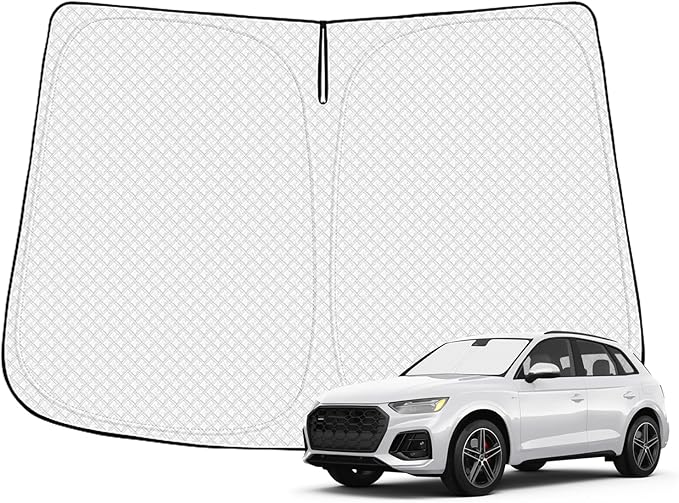 Windshield Sun Shade for 2018-2025 2026 Audi Q5 Accessories Thicken 6-Layer by Canvcle