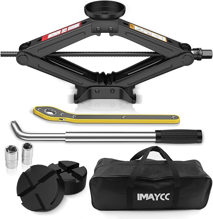 IMAYCC Car Jack 2.5 Ton/5512 lbs Universal Scissor Jack by IMAYCC