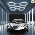 MODERN 11 Hexagon LED Garage Light, Ultra-Bright 6500K Natural White, 11 Grids by MODERN