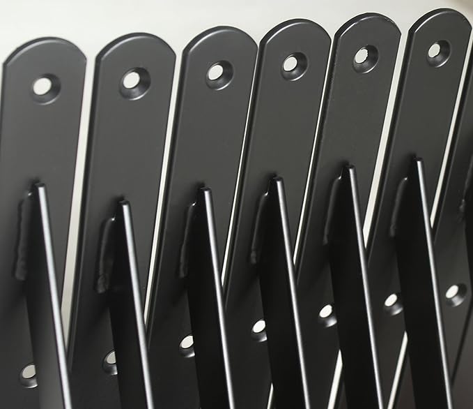 4 Pack L10 x H 8" Black Heavy Duty Shelf Brackets - Image 7