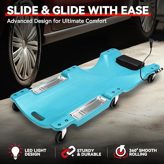Auto Dynasty 40 Inches Mechanic Creeper, Automotive Garage Repair Low Profile - Image 2