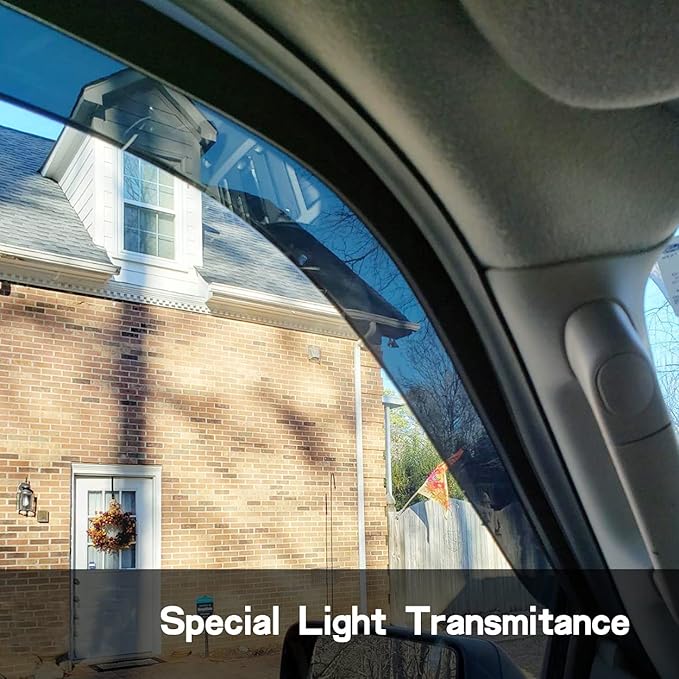 94428 Side Window Wind Vent Deflector, Dark Smoke Tint Window Visor fit - Image 6