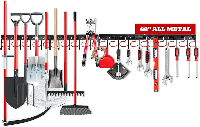 68" All Metal Garden Tool Organizer by SEDY