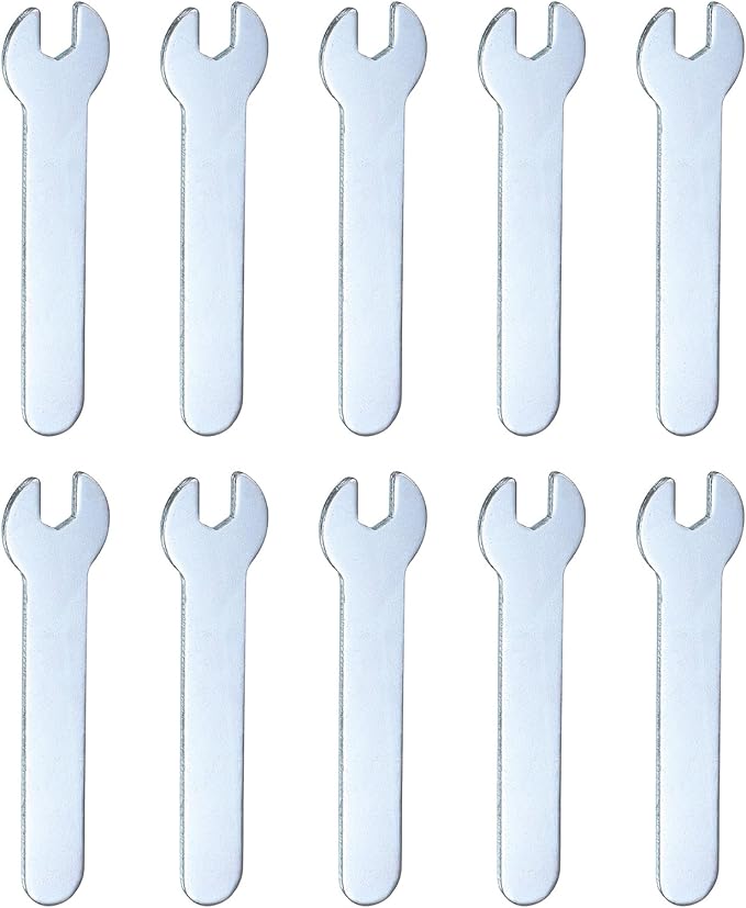 HARFINGTON 10pcs Small Wrench Open End Wrench 5.5x66x1.5mm Metric U-Shaped by HARFINGTON