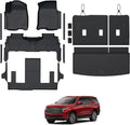 Floor Mats Set for 2021-2025 Chevrolet Chevy Tahoe/GMC Yukon 7 Seats Accessories by GALVAGNITE