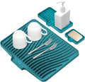 Silicone Dish Drying Mat for Kitchen Counter, Dish Drying Pad, Non-Slip Drain by TIKNIKHomeOutdoor