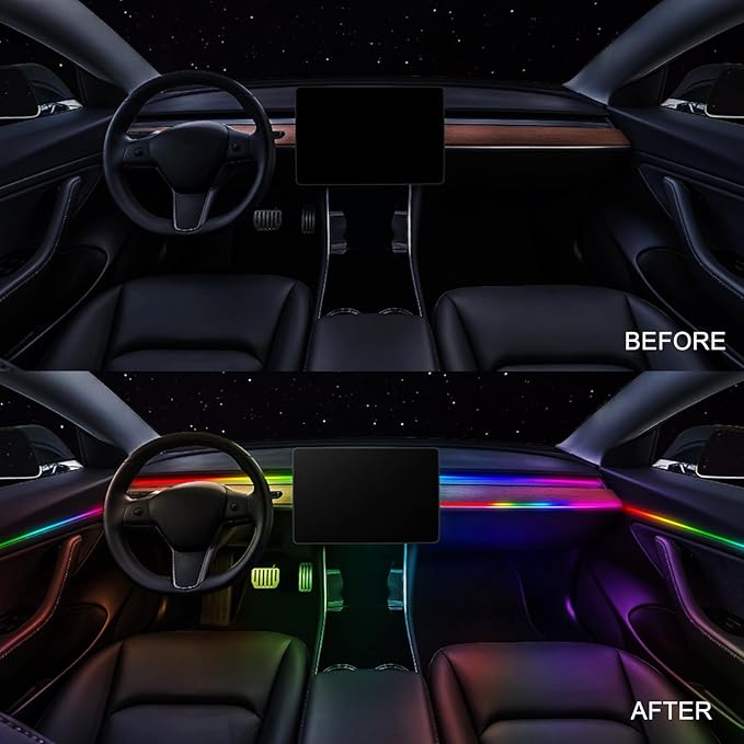 Dreamcolor Acrylic Interior Car LED Strip Light 43-inch, which fit - Image 4