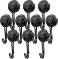 MIKEDE Magnetic Hooks, 40Lbs Heavy Duty Neodymium Magnet Hooks Black Magnetic by MIKEDE