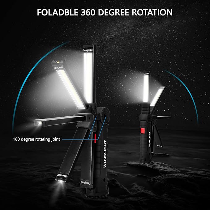 Gifts for Men 3Pack LED Flashlight, Rechargeable Work Lights - Image 2