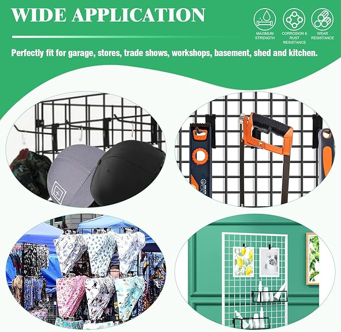 40Pcs 4" Gridwall Display Hooks Assortment Set, Wire Diameter 5mm/ 0.2” - Image 7
