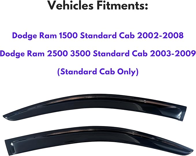 KPY Window Rain Guards Vent Visors Shades - Image 2