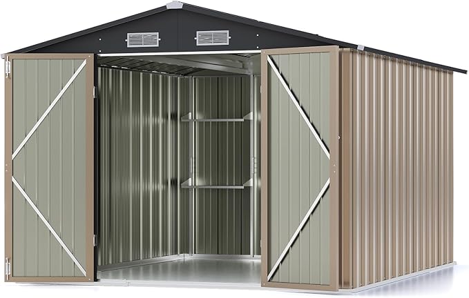 Patiowell 8x10 FT Outdoor Storage Shed - Image 2