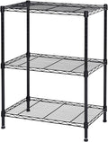 Homeiju 3-Shelf Storage Rack, Adjustable Height Metal Shelving Unit, Heavy Duty by Homeiju