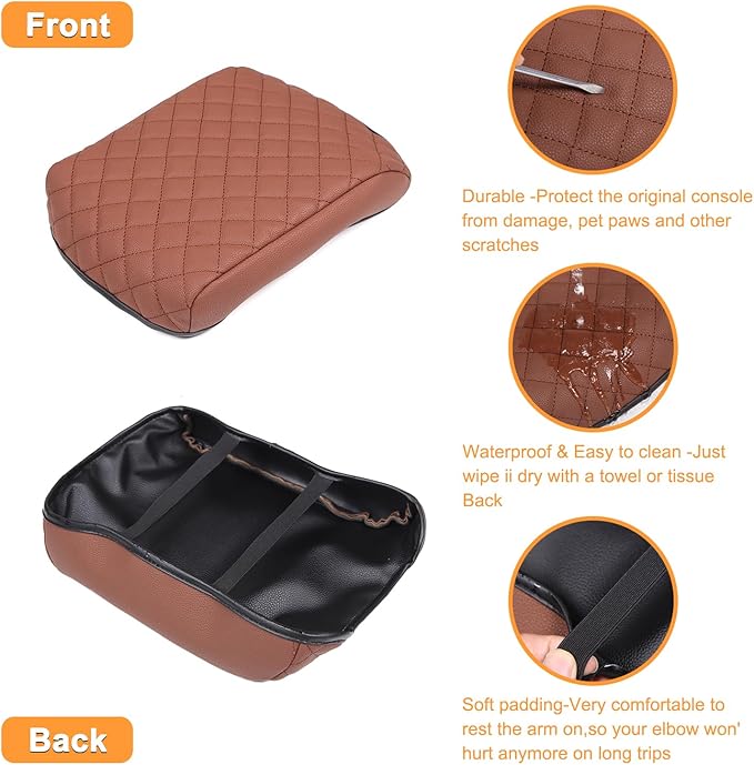 Car Armrest Box Cover Protector Compatible - Image 4