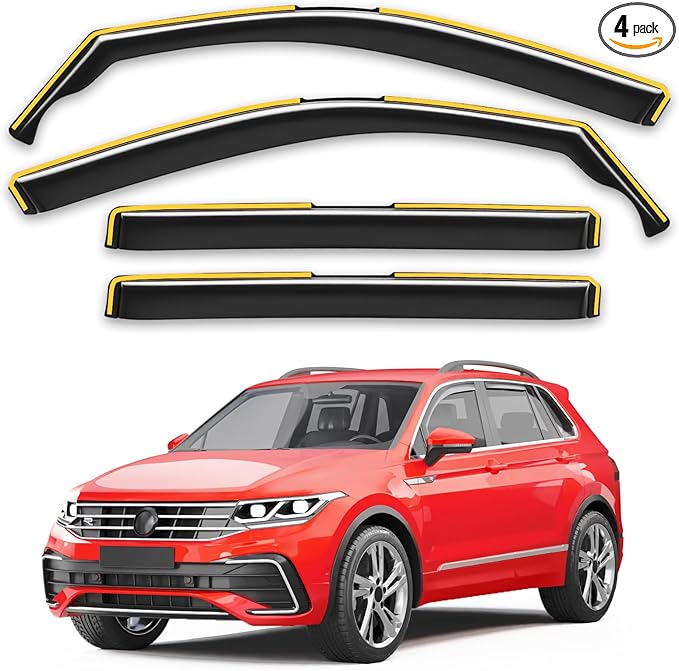 in-Channel Window Rain Guards Fit by Unknown