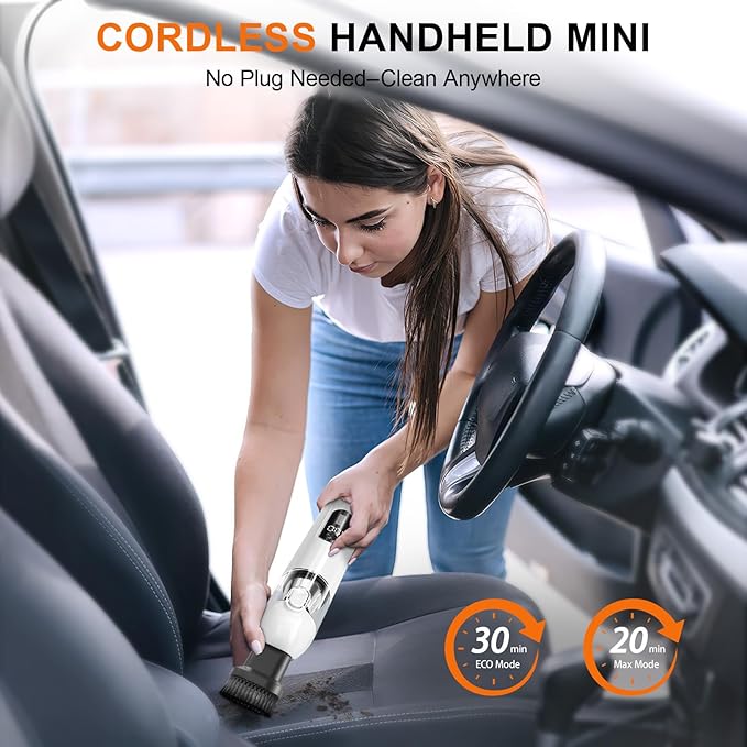 4-in-1 Handheld Cordless Car Vacuum – 19000PA, Brushless Motor, 2-in-1 Blow & - Image 3