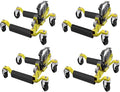 4 Pcs Car Wheel Dolly with Hydraulic Tire Jack, 1500LBS Capacity Trailer Dolly by GarveeTech