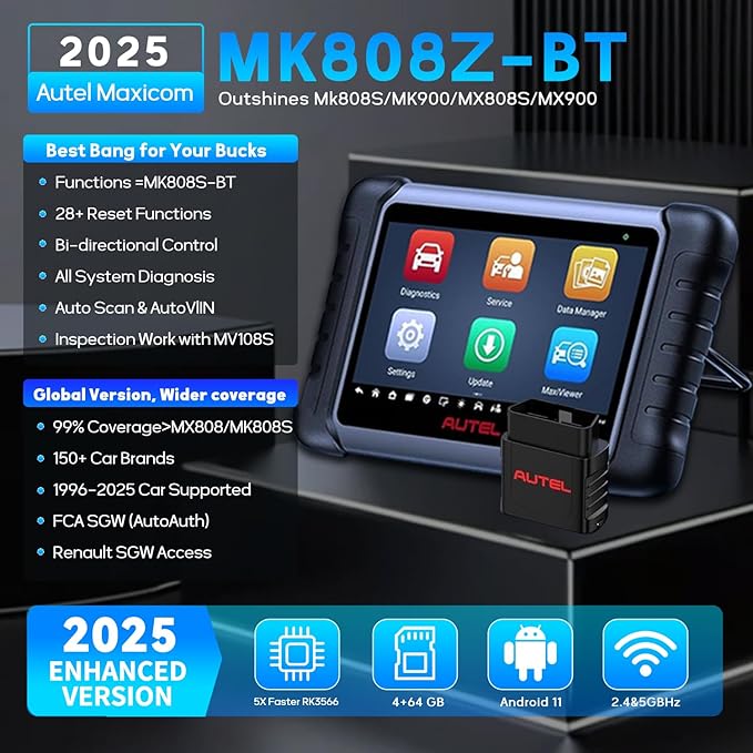 Autel MaxiCOM MK808Z-BT Diagnostic Scanner - Image 2