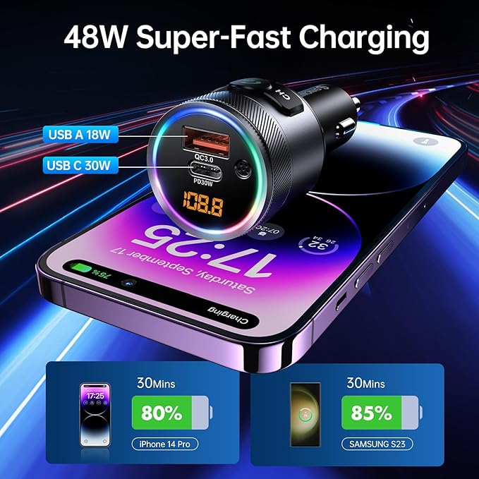Syncwire Bluetooth 5.4 FM Transmitter - Image 3