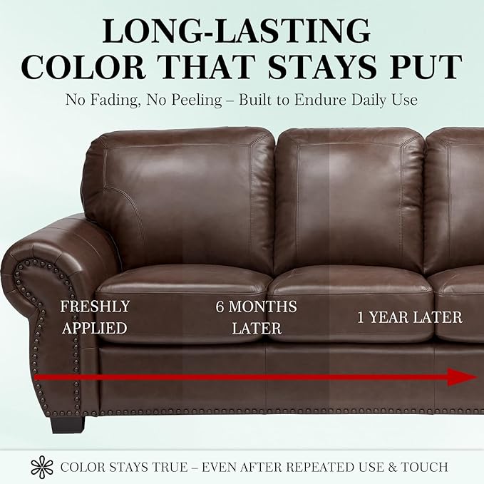 Leather Color Restorer, Recoloring Balm, Scratch Remover, Repair Kit - Image 5