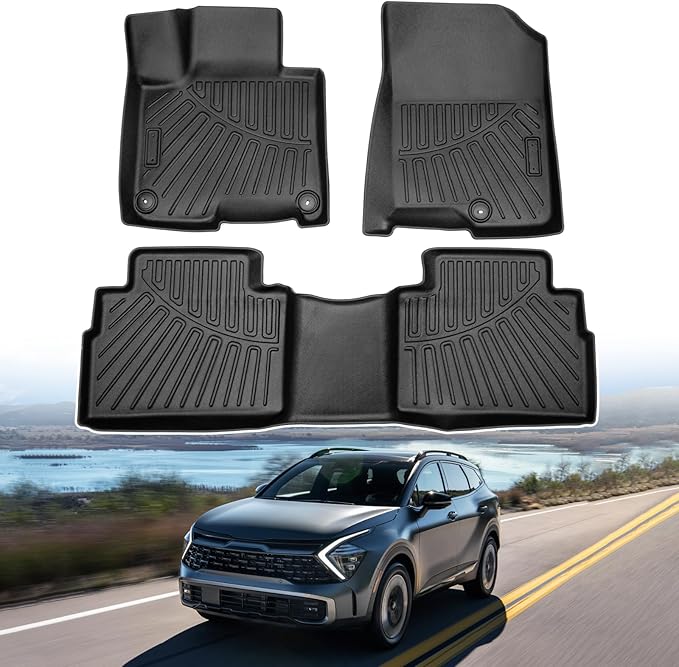 Powerty Floor Mats for 2023-2025 Kia Sportage Plug in Hybrid Accessories All by Powerty