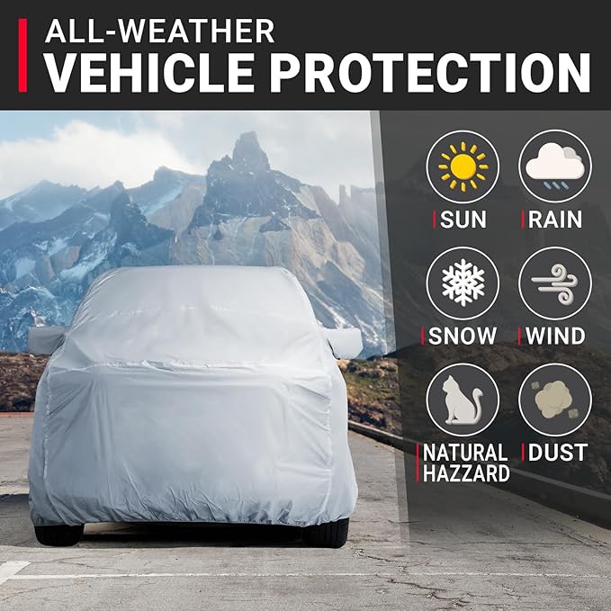 iCarCover Fits 2015-2024 Canyon Crew Cab, 5.1 ft Short Bed GMC Truck Cover - Image 2