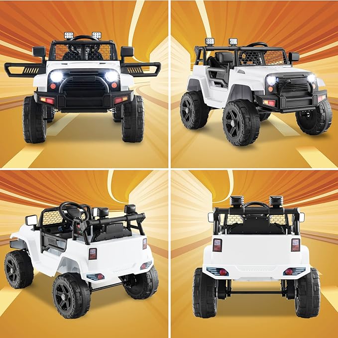 Costzon Ride on Car, 12V Battery Powered Truck Vehicle - Image 8