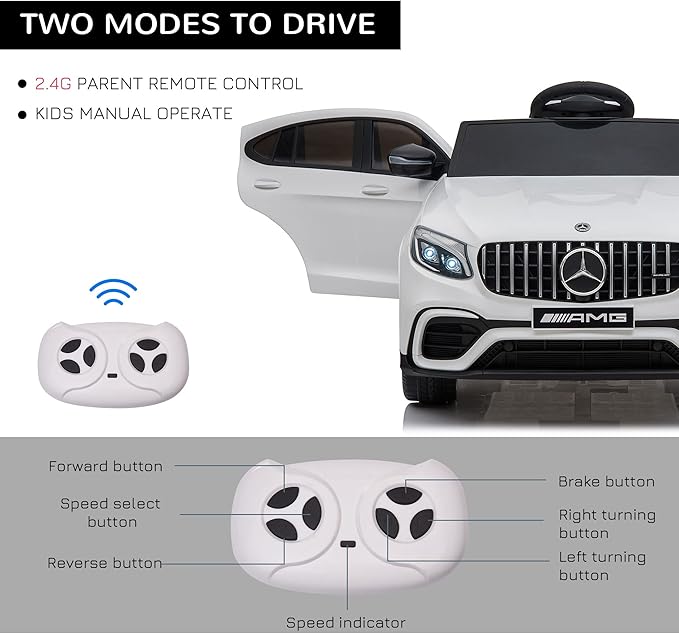 Aosom 12V Toddler Ride On Car - Image 5