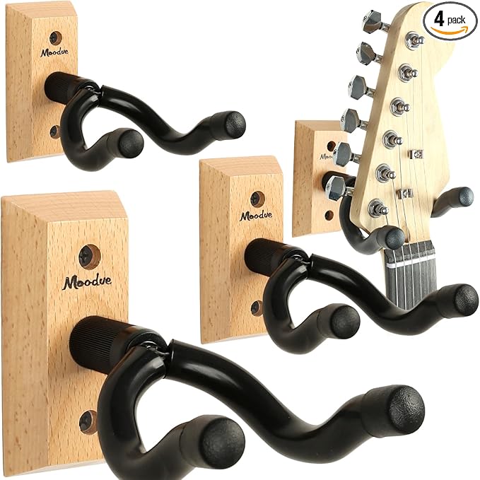 Guitar Wall Mount Hanger, Guitar Hook Holder Stand by Moodve