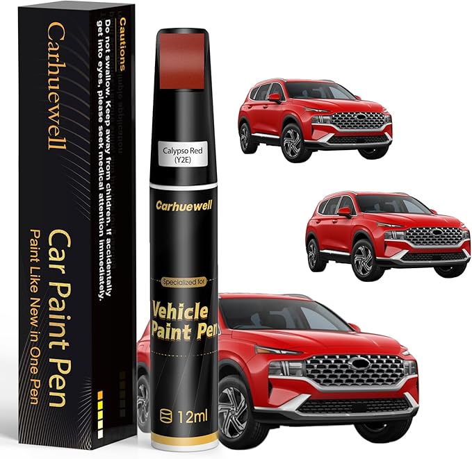 Calypso Red Touch Up Paint Compatible by Carhuewell