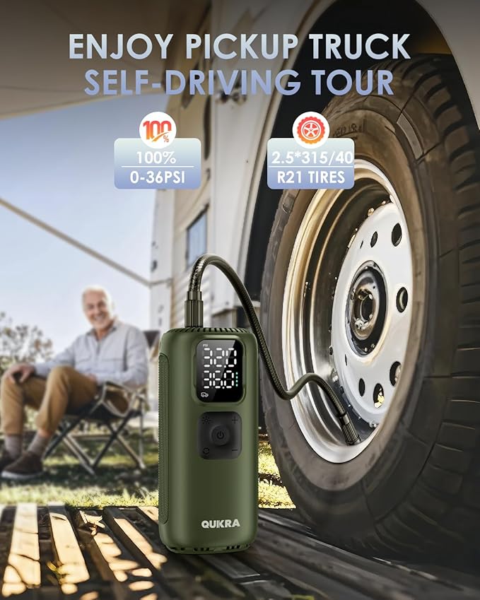 T22 Tire Inflator Protable Air Compressor, 3× Faster Auto Cordless Air Pump - Image 6