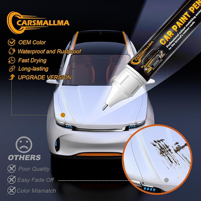 LS9R/2Y Glacier White Metallic Car Touch Up Paint - Image 4