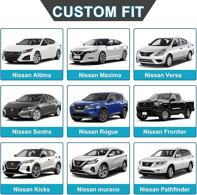 GIANT PANDA Front Seat Cover for Nissan, 3D Air Mesh Car Seat Covers Custom Fit - Image 4