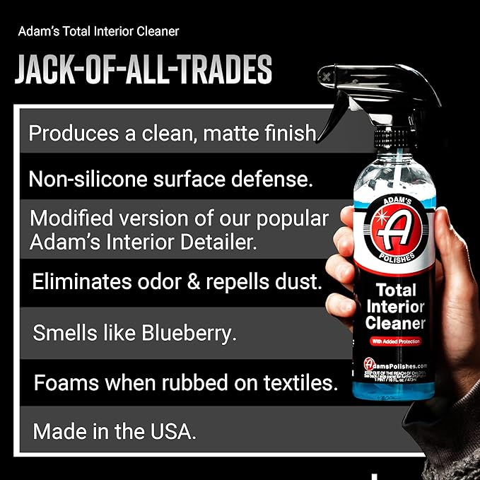 Adam's Polishes Total Interior Cleaner & Protectant, Quick Detailer & SiO2 - Image 2