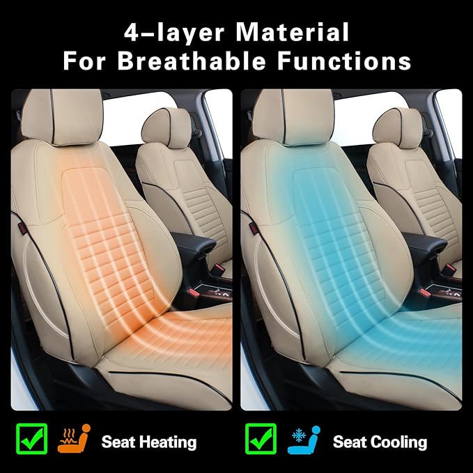 EKR Accord Car Seat Covers for Cars Honda Accord EX, Sport SE, Touring 2017 - Image 6