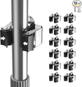 Broom Holder Wall Mount – 12 Pack Broom Rack by GARLWOLX