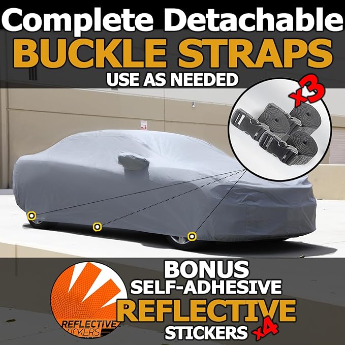 All Weather Waterproof car Cover Easy Access Zipper Good - Image 5