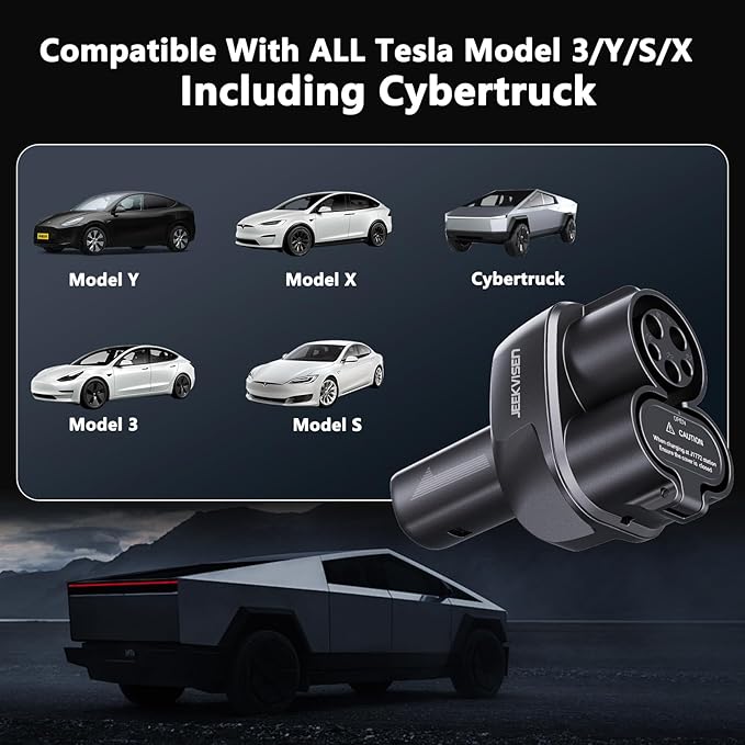 2025 Upgraded Cybertruck 2 in1 CCS & J1772 to Tesla Adapter, 250KW Fast Charging - Image 2