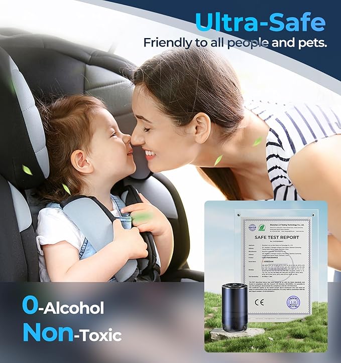 Car Diffuser Smart Air Freshener, Auto On/Off by AI Chip, Built-in Battery - Image 7