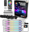 OPT7 Aura DreamColor RGB-IC Car Interior Ambient Light, Color Chasing Light Kit by OPT7