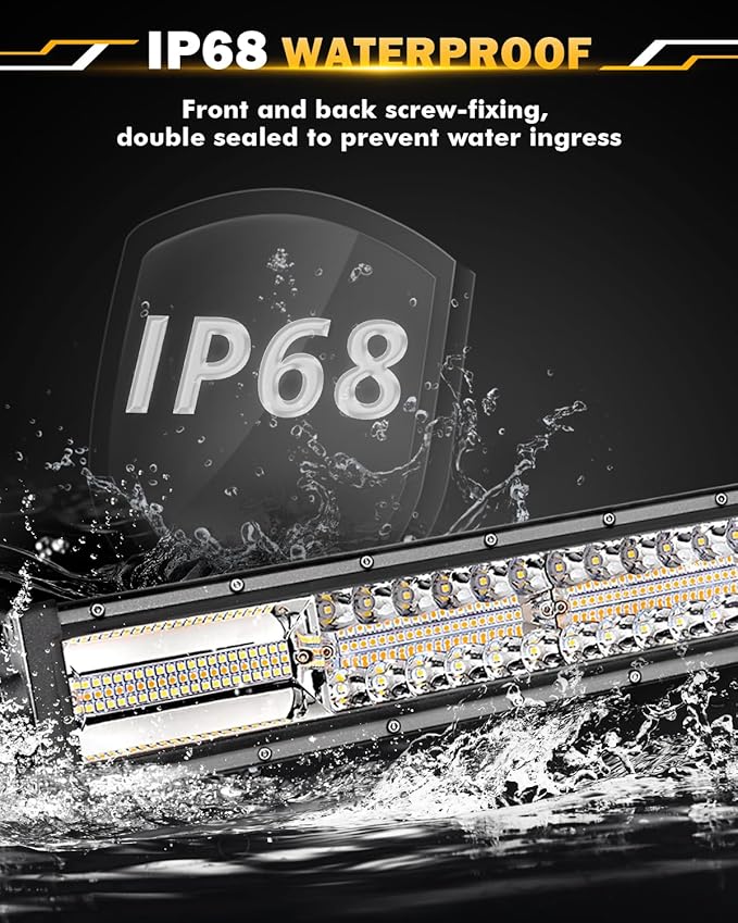 Auxbeam 30 Inch 180W LED Light Bar, 6 Modes Spot Flood Combo Offroad Lighting - Image 5