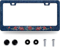 Flower Blue Jean Design License Plate Frame Personalized License Plate by GORSNKYE